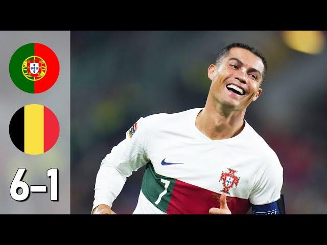 Portugal vs Belgium (6-1) All Goals & Extended Highlights