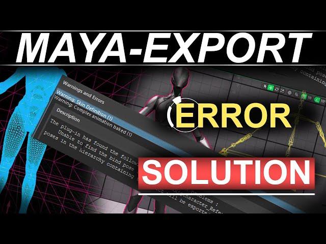 Maya ERROR Unable To Find Bind-Pose (FIX)