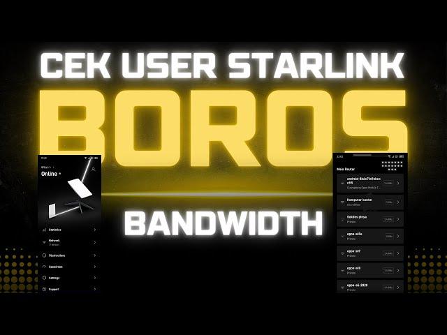 Kontrol Pengguna Starlink Yang Boros bandwidth