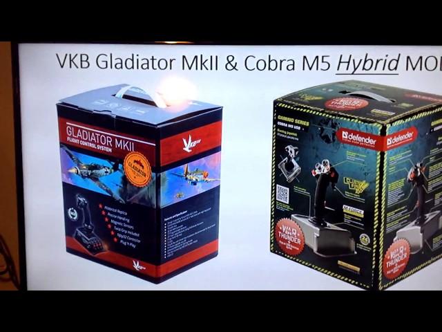 VKB GLADIATOR MK II & COBRA M5 JOYSTICK Hybrid BUILD Part 1