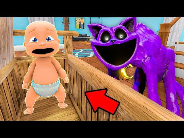 Baby and CATNAP Play Hide and Seek!
