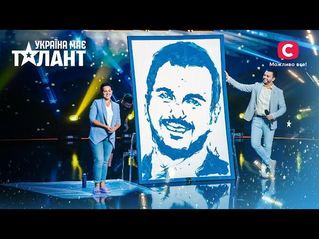 Artist paints portrait with her feet – Ukraine's Got Talent 2021 – Episode 7