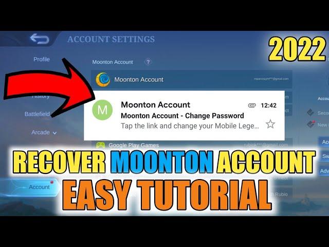 HOW TO RECOVER MOONTON ACCOUNT (2022) | Recover Mobile Legends Account | MLBB