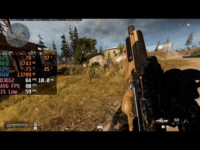 Call Of Duty : Warzone - GTX 1660 Super + i5 10400F - 1080p - FPS Benchmark Test