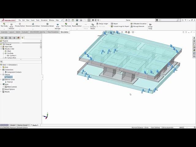 SOLIDWORKS Integrated Analysis - Flow Simulation and Static Simulation