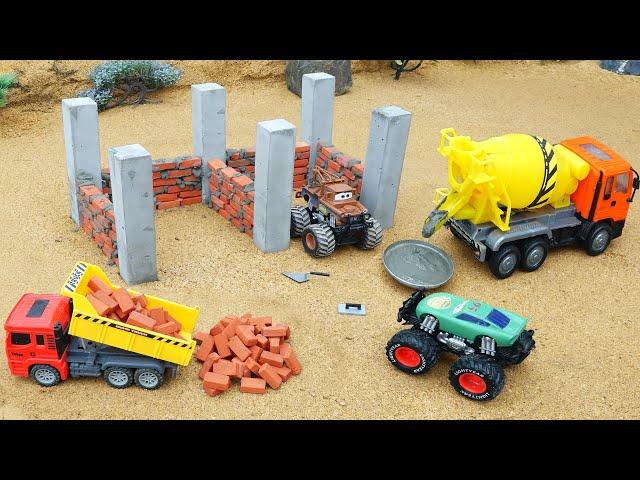 Diy Brick Garage Building Science Project with  Mini Tractor