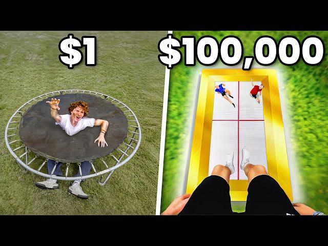 $1 Vs $100,000 Trampoline!