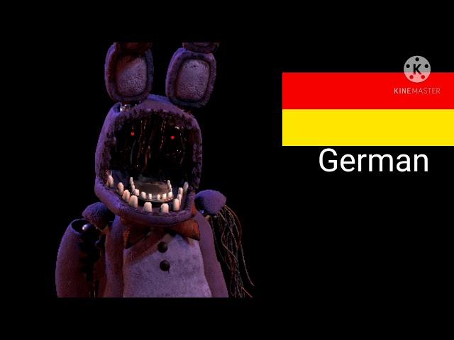 Withered Bonnie Sings FNAF Song (8 Different Languages)