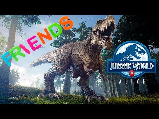 Дружеские поединки Динозавров Jurassic World Alive