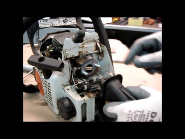 Repair of chainsaw STIHL MS 180, repair and carb tuning, does not start