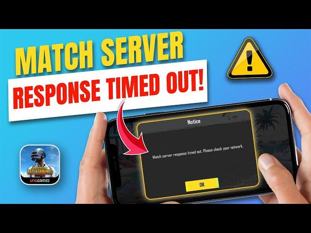 Fix the Match Server Response Time Out Issue in PUBG Mobile on iPhone | PUBG Mobile Match Time Out