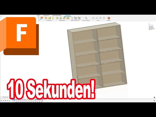 Schrank in 10 Sekunden Holzbauer aufgepasst! JoinerCAD Fusion 360 Tutorial CAD     HD 1080p