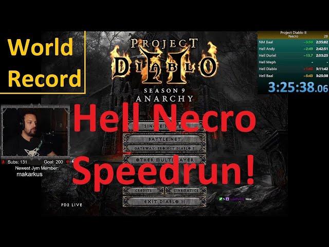 PD2 WR! Hell Necro Speedrun! 3:25:38