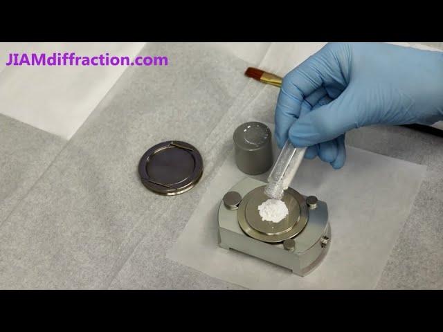 XRD Sample Preparation - Back Loaded Sample Holder - X-ray Diffraction