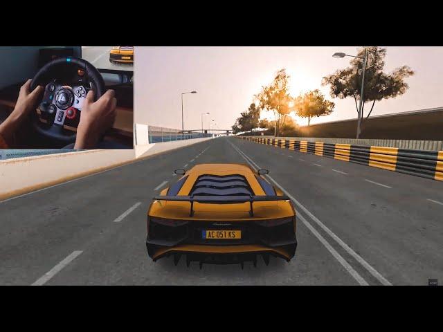 SCREAMING Capristo Aventador  SV - Assetto Corsa - Sound Mod (Logitech G29)