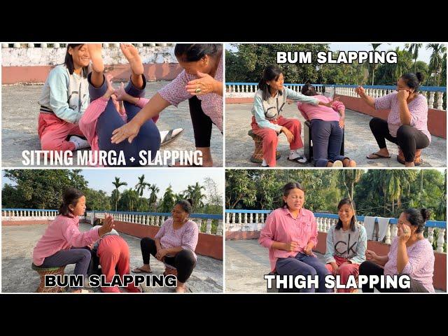 Murga + Bum Slapping & Slipper Spenking / Thigh Slaps / PriyaSheetalGamez / Funny Videos