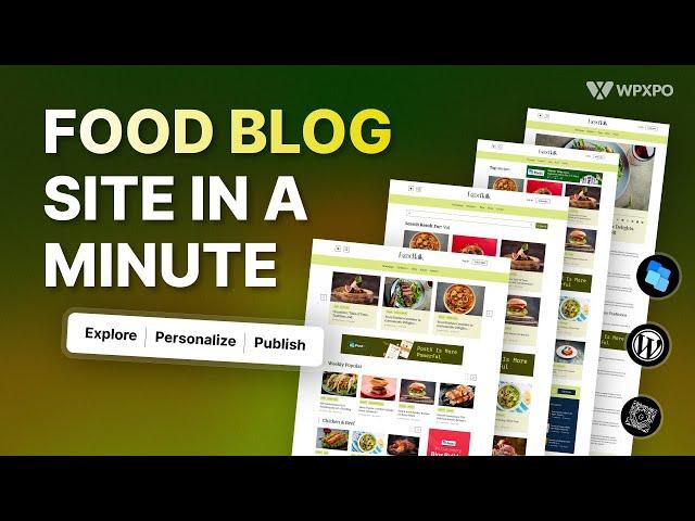 How to Create a Food Blog Website in WordPress