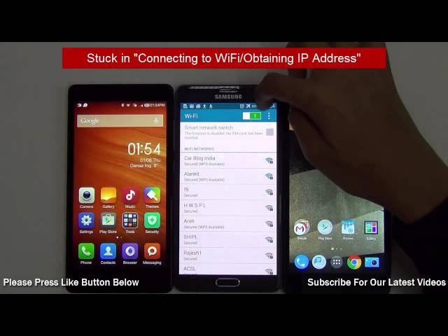 Android Troubleshooting- Stuck In Connecting to WiFi or Obtaining IP Address