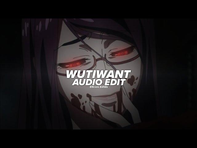 wutiwant - saraunh0ly (slowed + remix) [edit audio]