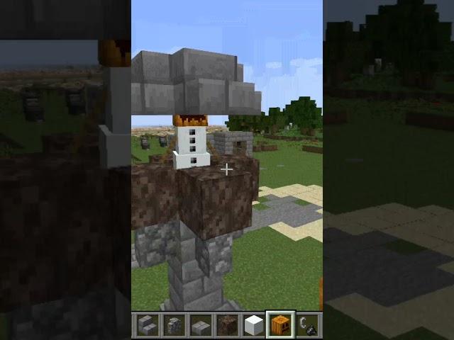 Snow Golem Tower #CzarXGaming #Minecraft #short