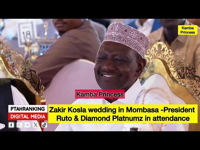 Diamond Platnumz in Mombasa wedding today| President William Ruto in mombasa royal wedding