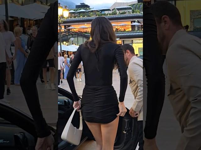 Lady came with FERRARI #monaco #billionaires #luxury #lifestyle #supercars #carspotting #shorts