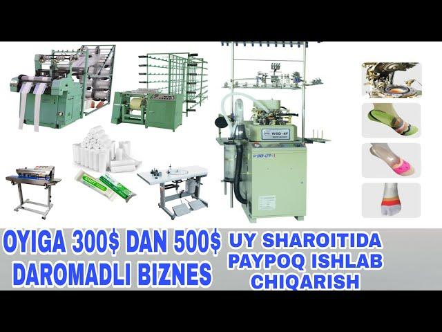 UY SHAROITIDA PAYPOQ ISHLAB CHIQARISH BIZNESI KORINGI DAROMADLI BIZNES