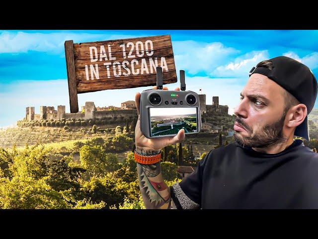 L’UNICO BORGO MEDIEVALE D’ITALIA ANCORA INTATTO: MONTERIGGIONI DJI Air 3 Drone Toscana