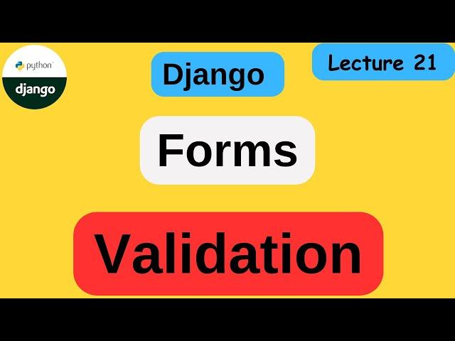 validate django form |Django Tutorial