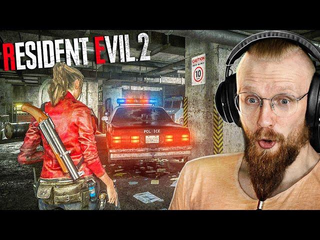 THIS IS THE CREEPIEST UNDERGROUND PARKING GARAGE! - Resident Evil 2 Remake Claire | Part 2