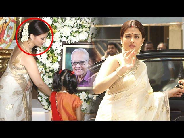 AWWW! Aishwarya Rai Gets EMOTIONAL During Her Late Father's Shraddhanjali On 13th Day