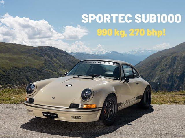 SPORTEC SUB1000 - 990 kg, 270 bhp - Porsche Restomod from Switzerland