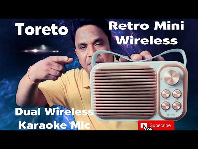 Toreto Retro Mini Wireless Speaker with Dual Karaoke Mic || Voice Changer Wireless Mic || #karaoke