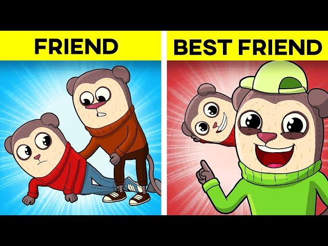 The Difference Between Friends and Best Friends in Animation Meme Compilation