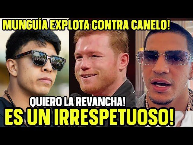 CANELO 0FENDE a MUNGUÍA PERO JAIME LE RESPONDE y SE BURLA DE SU PEGADA "NI A BERLANGA PUDO NOQUEAR"