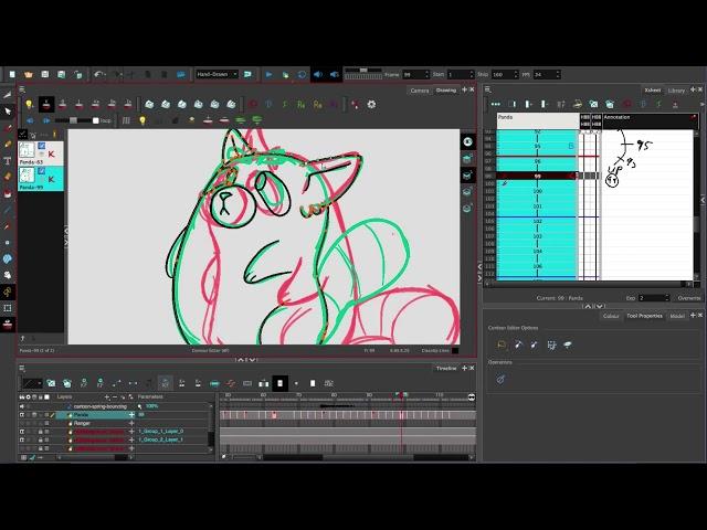 ОТРИСОВКА ПОВЕРХ ЧЕРНОВИКА В ToonBoom Harmony  на русском. УРОК#6