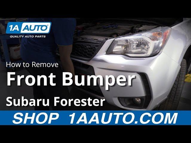 How to Remove Bumper 2013-2018 Subaru Forester