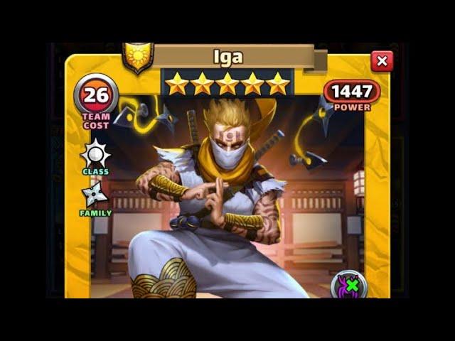 Empires Puzzles : Testing of Ninja Iga (best yellow hero of the game?)