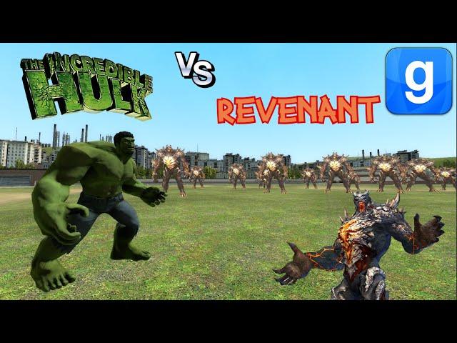 The Incredible Hulk VS Counter Strike Revenant NPC Battle Garry's Mod