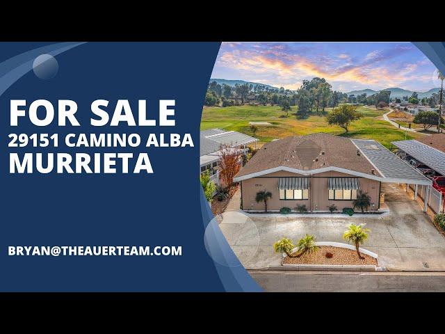 GOLF COURSE HOME: 29151 Camino Alba, Murrieta