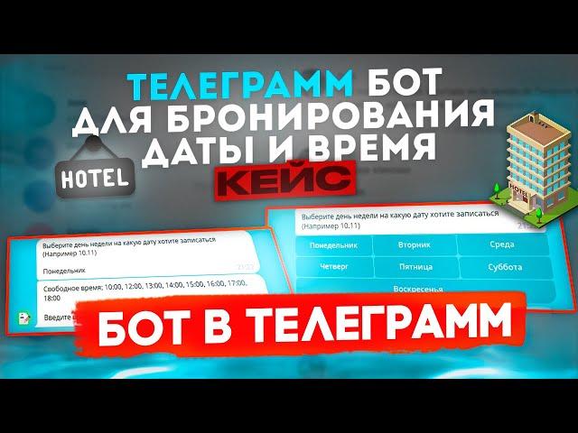 Как создать бота в telegram бронирования услуг - Чат бот для бизнеса. [Кейс]