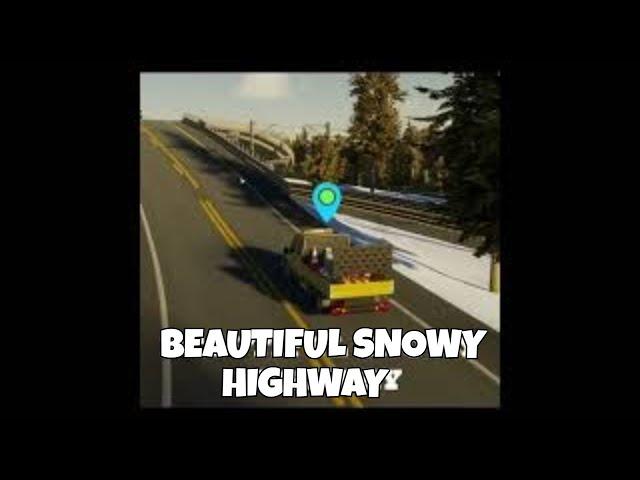 Experience the Snowy Wonder on My Most Beautiful Highway in Cities: Skylines 2!