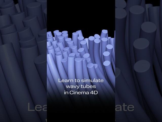 Learn to simulate wavy tubes in Cinema 4D