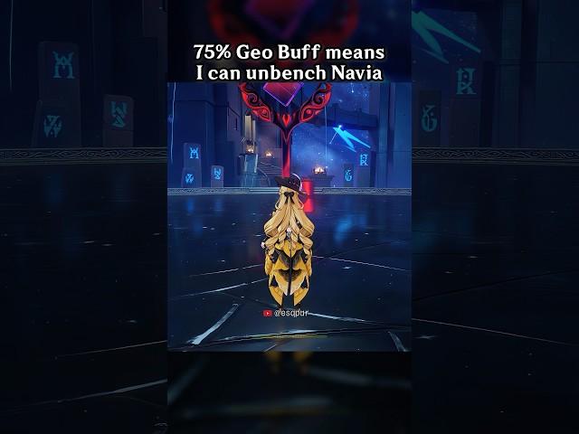 75% GEO BUFF MEANS I CAN UNBENCH NAVIA