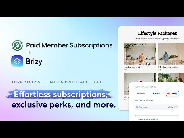 Monetize Your Site: Brizy & Paid Membership Subscriptions for Black Friday Deals!