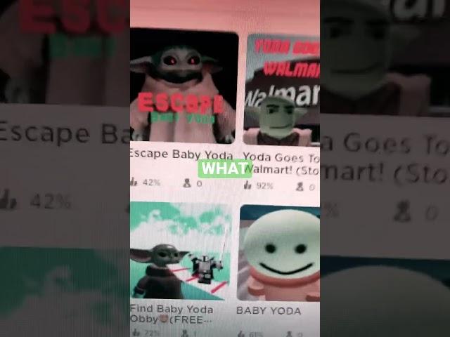 Baby yoda plays Roblox original idea