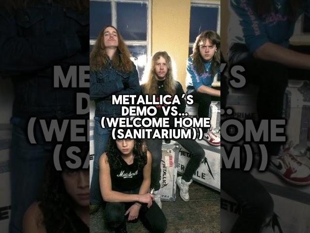 METALLICA’S DEMO VS OFFICIAL RELEASE WELCOME HOME (SANITARIUM) #metallica #metal #shorts