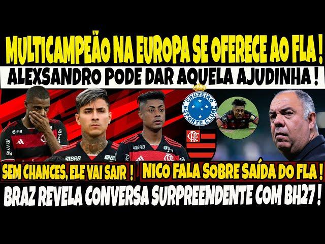 MULTICAMPEÃO NA EUROPA SE OFERECE AO FLAMENGO PARA 2025 / NICO SE PRONUNCIA/RIVER QUER PULGAR ! E+