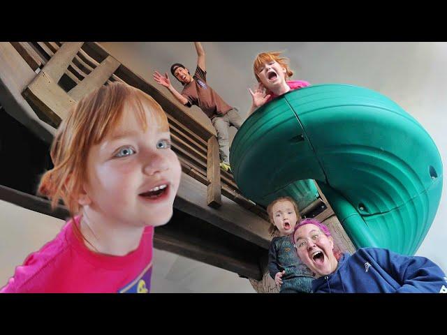 SLiDE MANSiON Hide n Seek!!  family & friends play pass the microphone! ultimate new finding game!