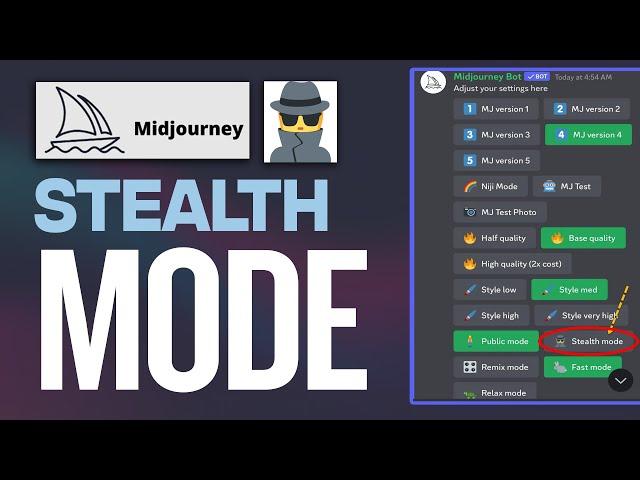 How To Make Prompts Private On Midjourney With STEALTH Mode